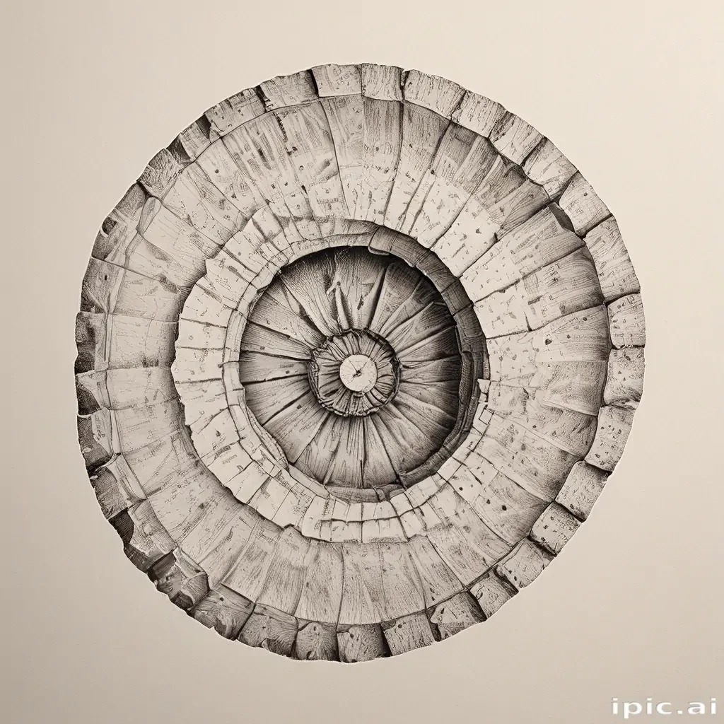 fossil drawing