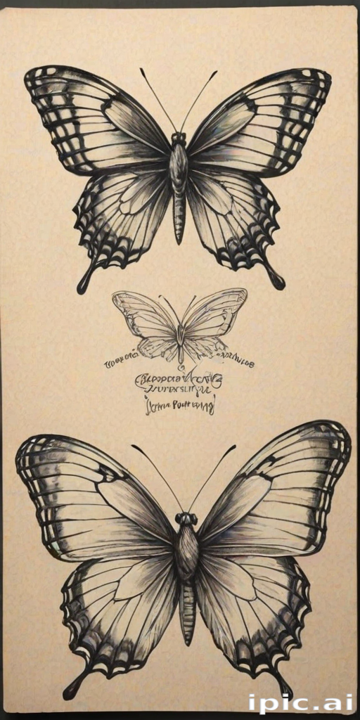 buterfly drawings