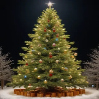 transparent christmas tree