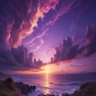 purple sky wallpaper