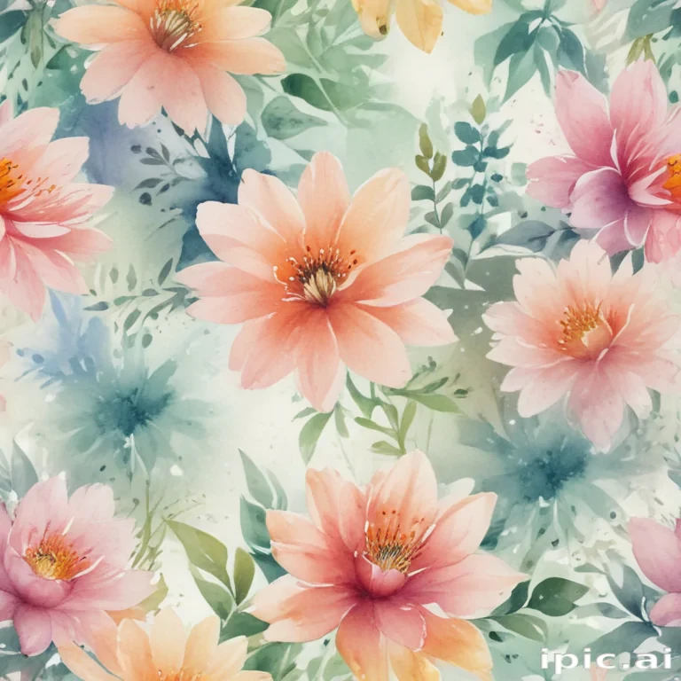 watercolor flower background