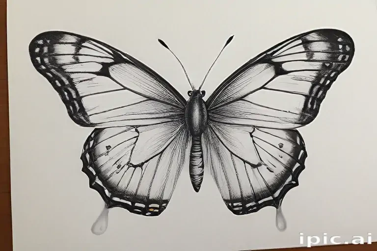 drawing butterflies