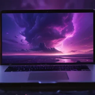 purple aesthetic wallpaper laptop