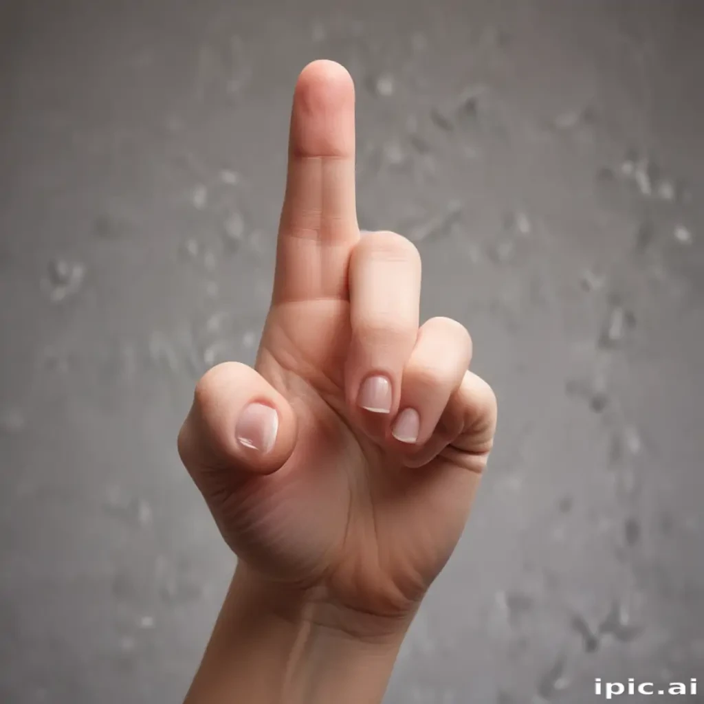 middle finger background