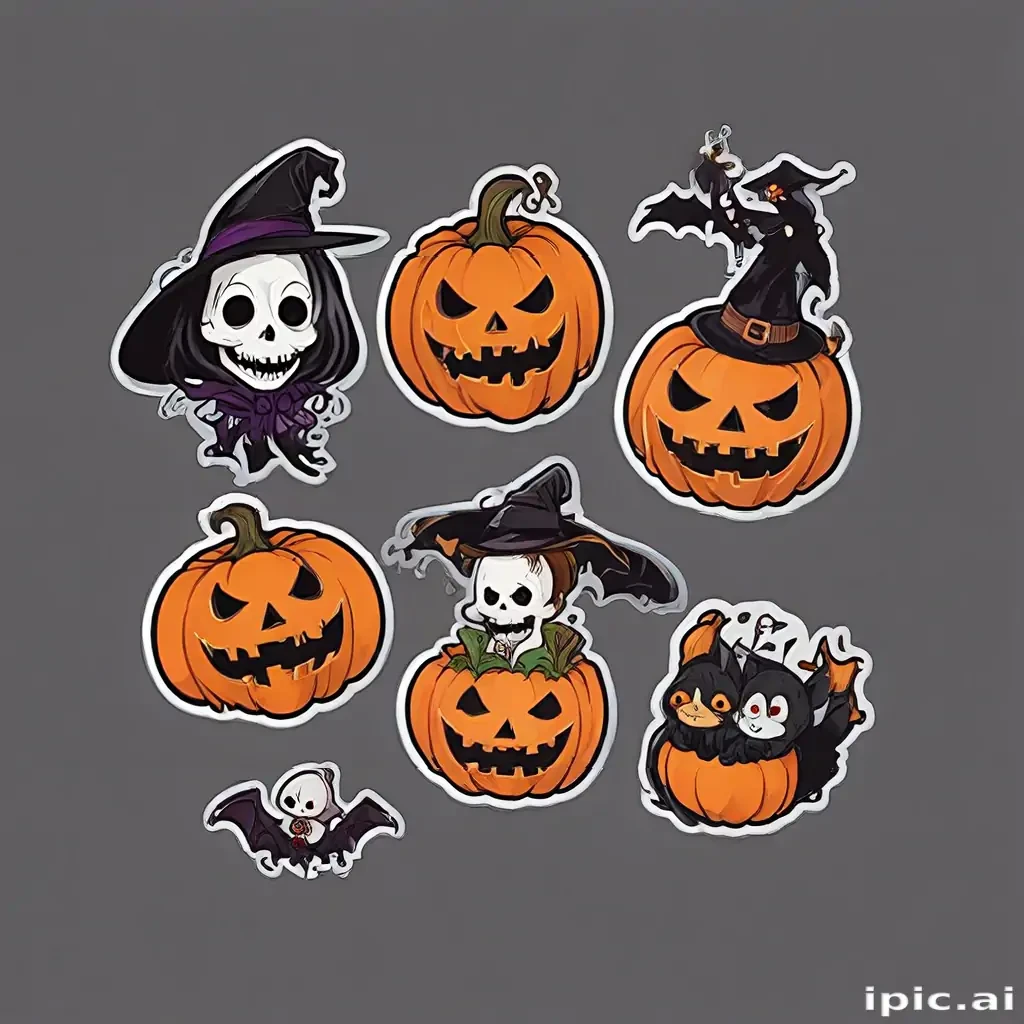 halloween stickers png