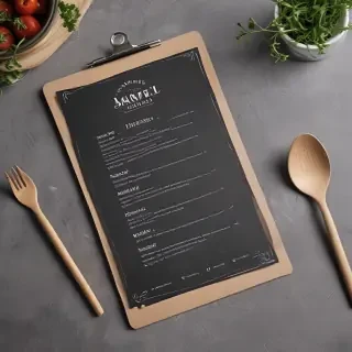 menu mockup free