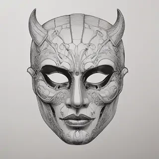 mask drawing