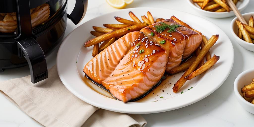 honey glazed salmon air fryer