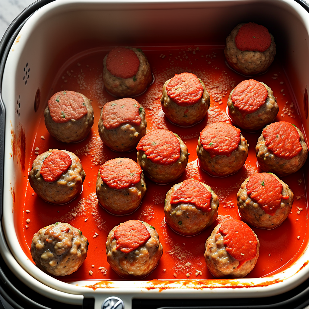 cook frozen meatballs in air fryer