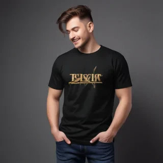 black t shirt mockup free