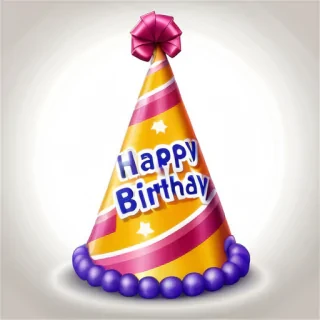 happy birthday hat png