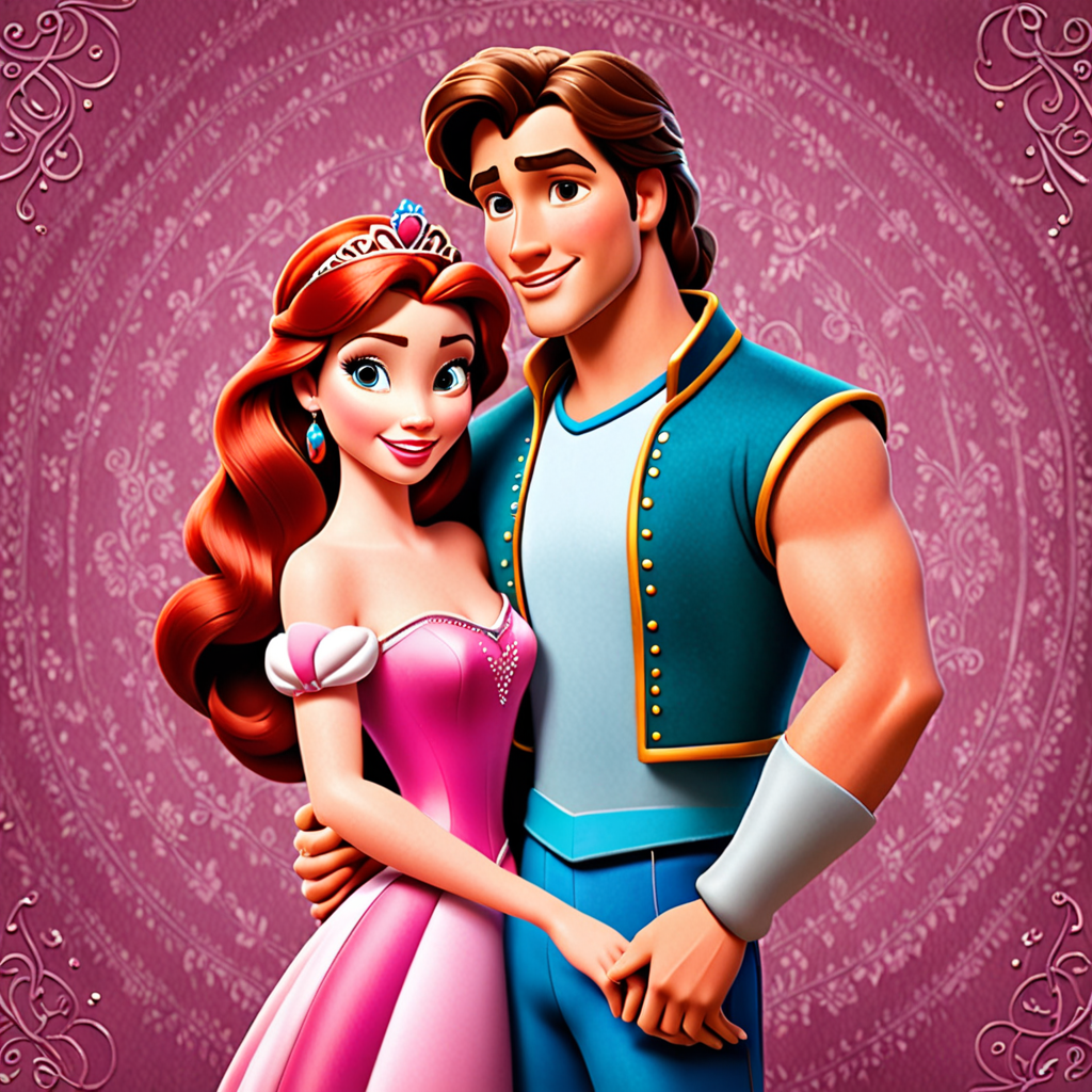 Disney princess style couple