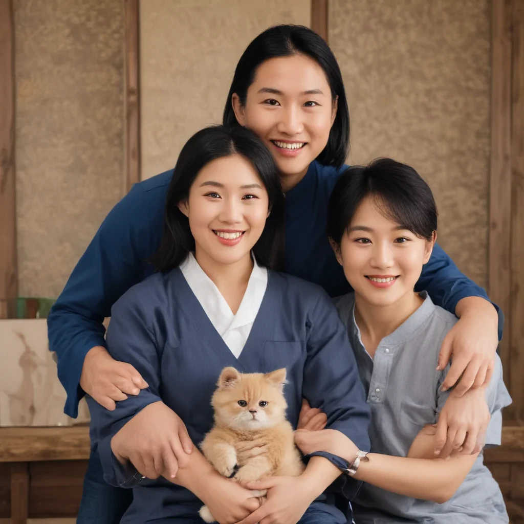 free use asian family