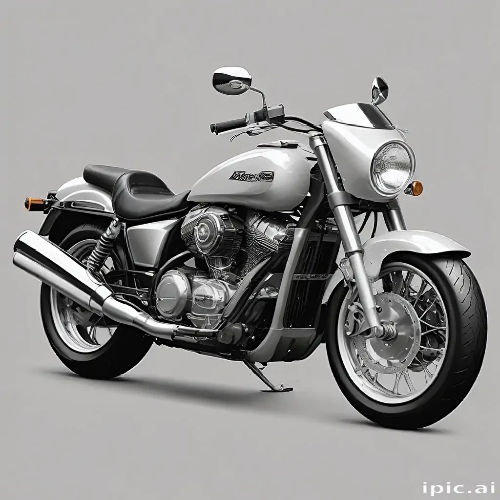 motorcycle clipart black and white