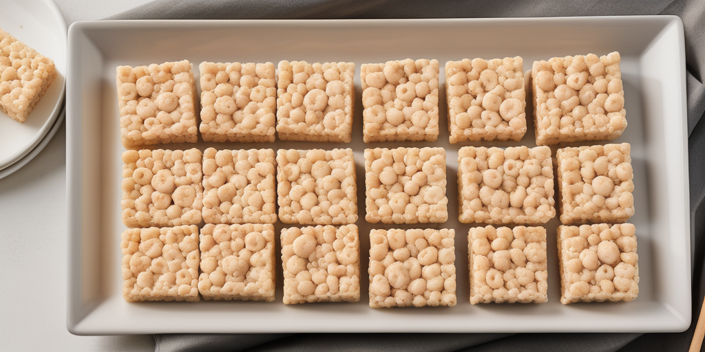 sheet of rice crispy treats