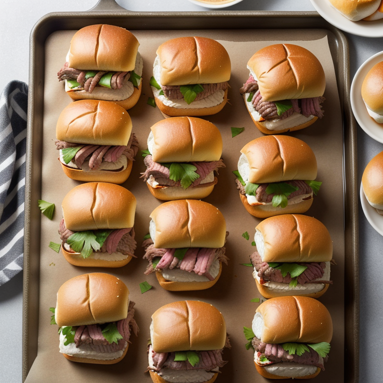 roast beef sliders with hawaiian rolls
