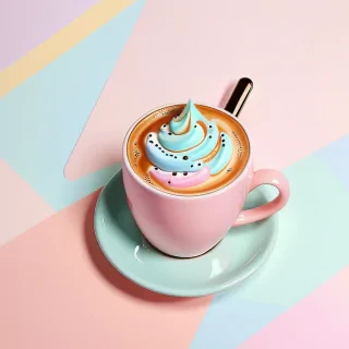 aesthetic pastel cute coffee wallpaper