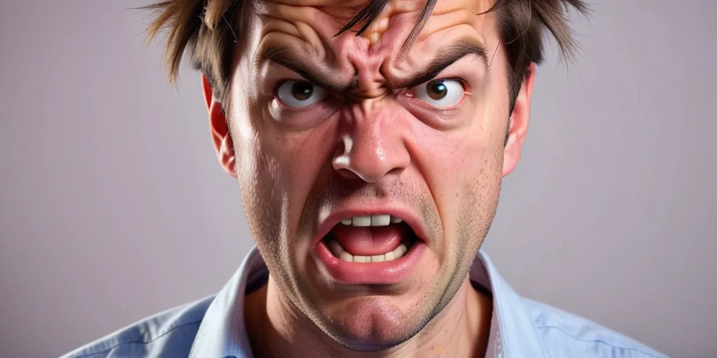 frustrated face