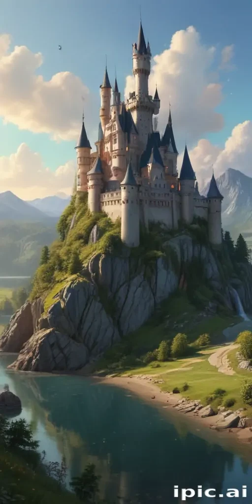cartoon of castle