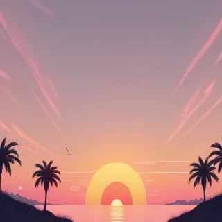 sunset aesthetic wallpaper