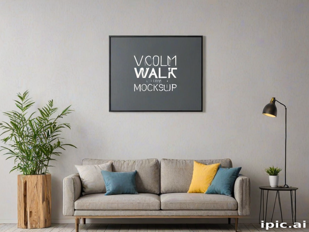 free wall art mockup