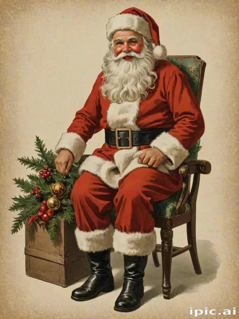 vintage santa png