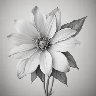flower drawings pencil