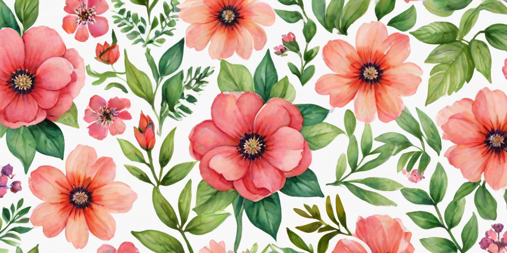 clipart watercolor flowers