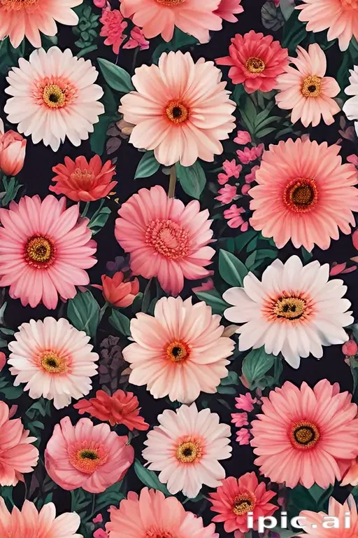 flowers with no background