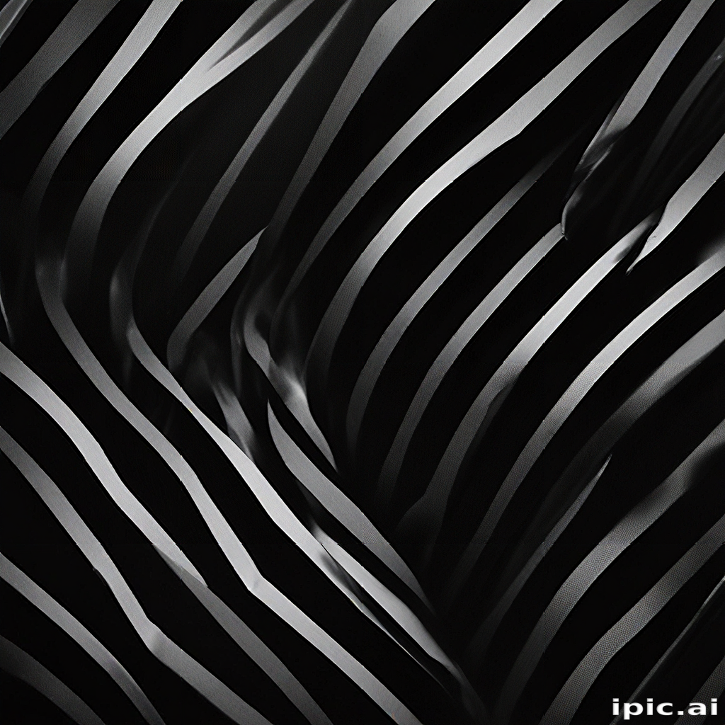Abstract Black and White Stripes Creating Fluid Motion and Dynamic Patterns