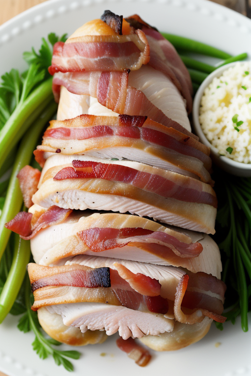 stuffing stuffed chicken breast wrapped in bacon