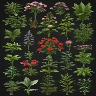 plants transparent background