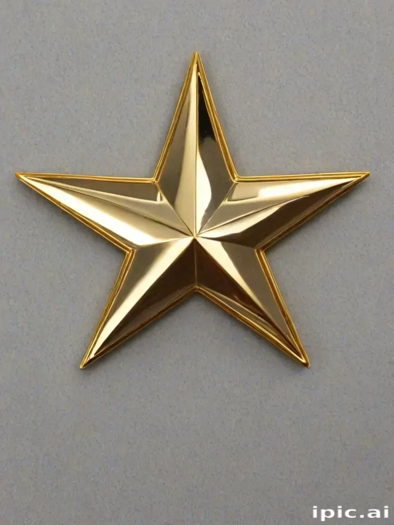 transparent gold star