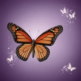 butterfly purple background
