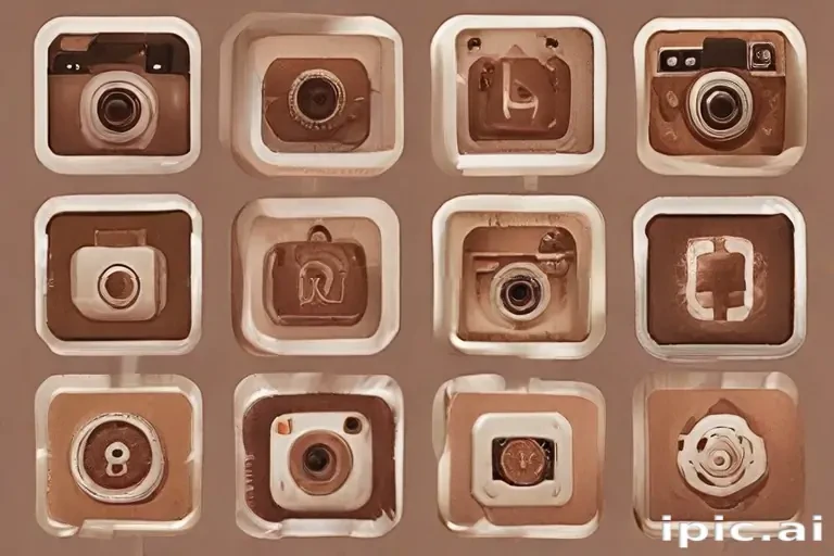 aesthetics brown instagram highlight icons
