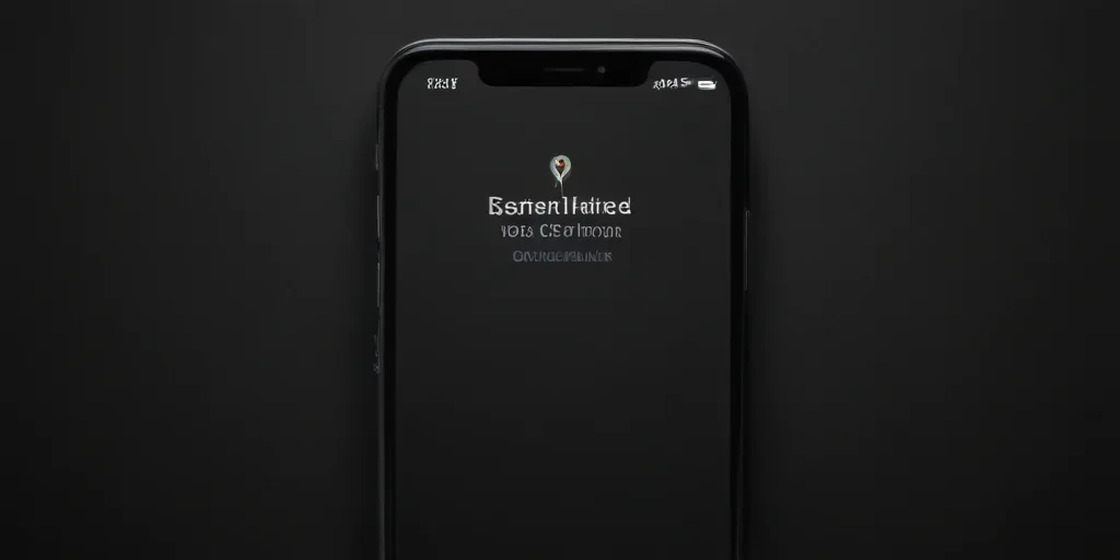 black background phone