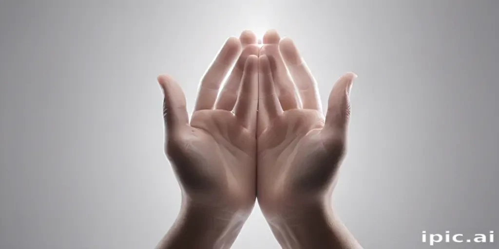 transparent prayer hands