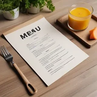 menu mockup free
