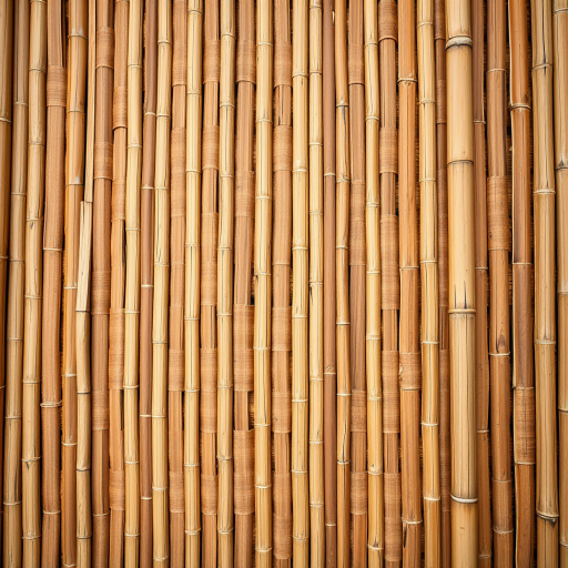 high-resolution texture of woven natural bamboo in warm brown tones, 50mm lens, f/8 aperture, ISO 100, soft diffused lighting, top-down view, DSLR camera