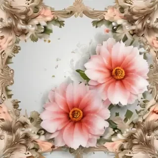 flower transparent border