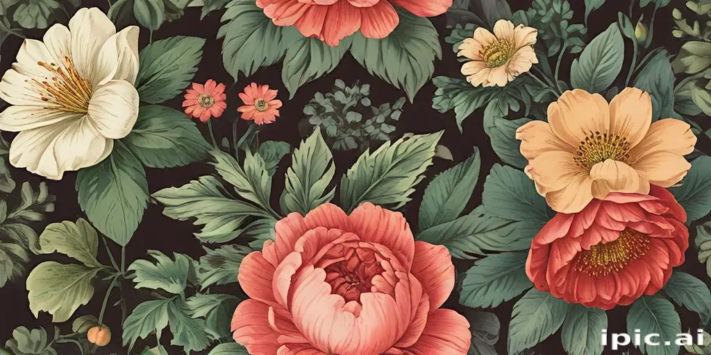 vintage flower illustration
