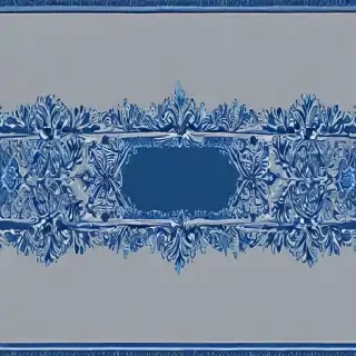 blue border design