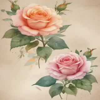 watercolor roses png