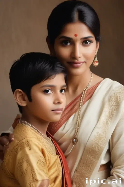 indian mom and son