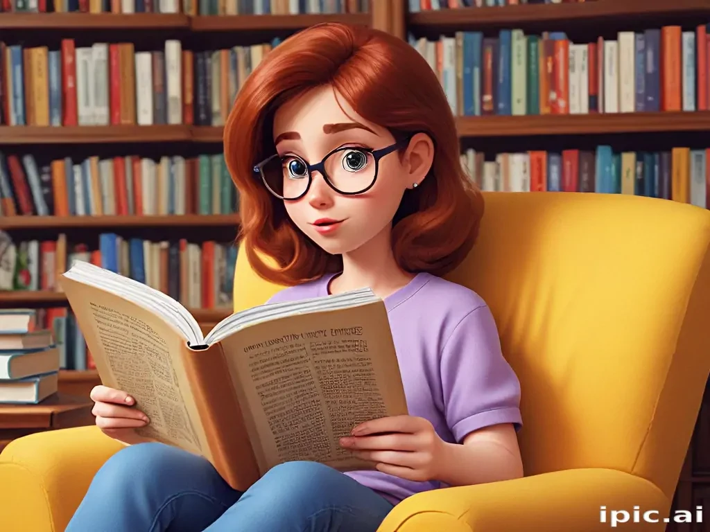 reading cartoon