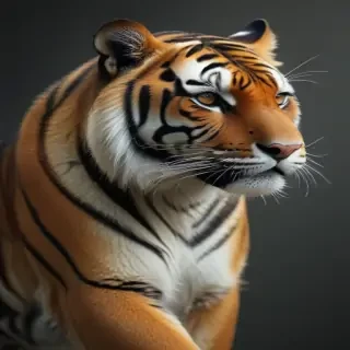 transparent tiger