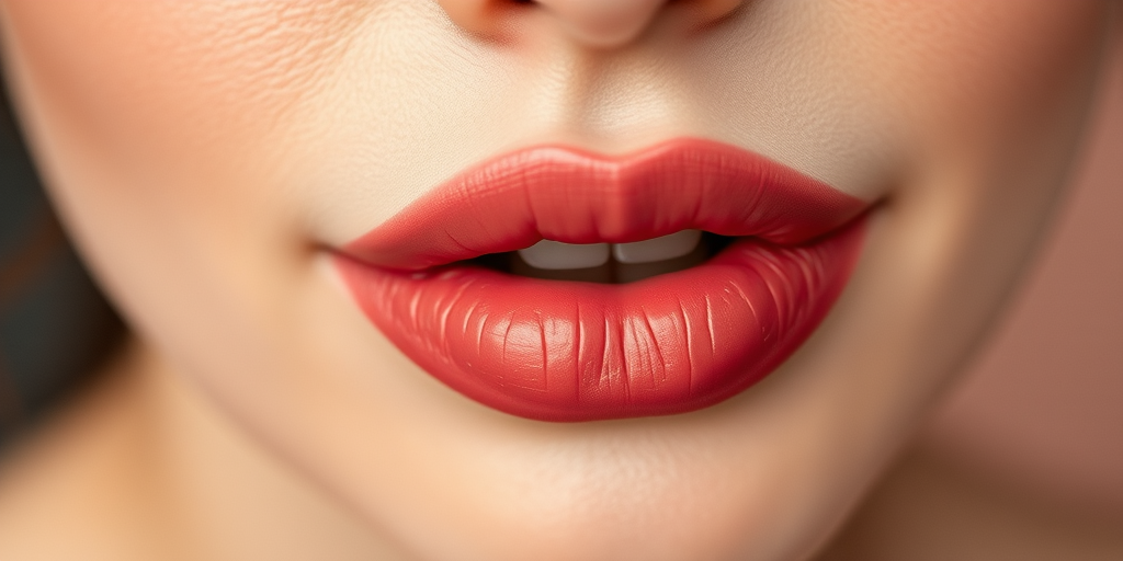 Romantic dusty rose lips with a velvet-like texture, timeless and feminine, perfect for vintage-inspired looks and bridal beauty