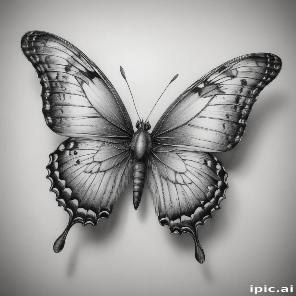 buterfly sketch