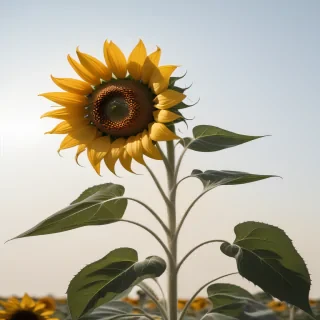 outline of a sunflower