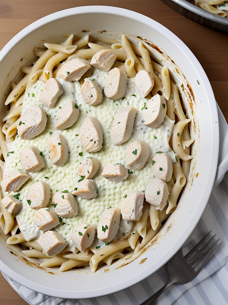 dump and bake chicken alfredo